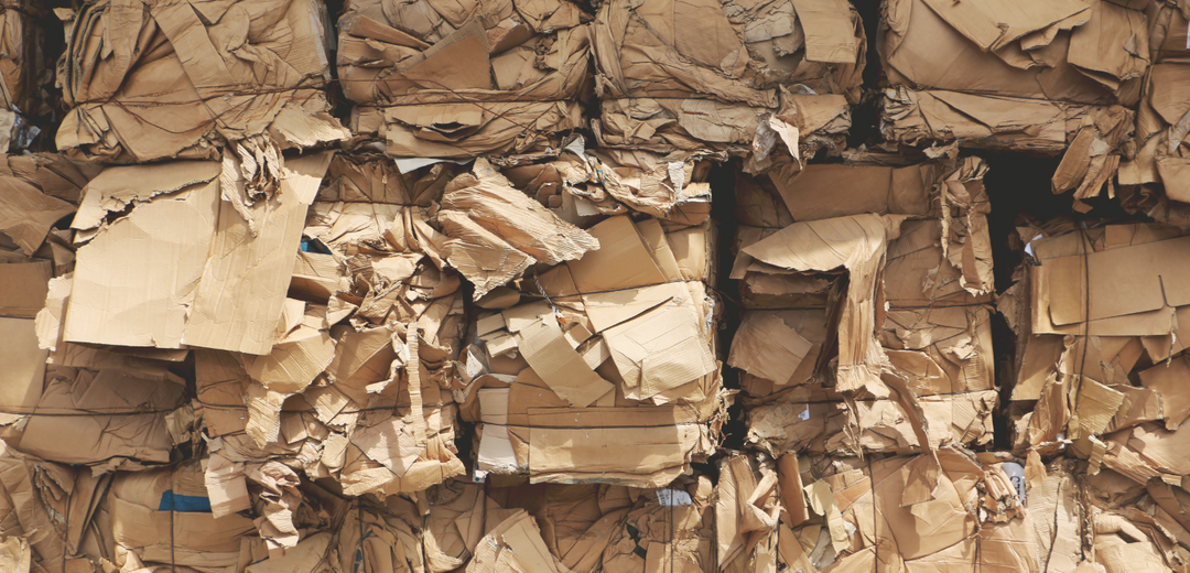 Image of Cardboard Boxes Being Recycled